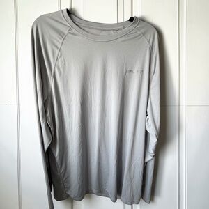 Baleaf Performance Long Sleeve Shirt Mens 2XL Gray Athletic Training Lightweight